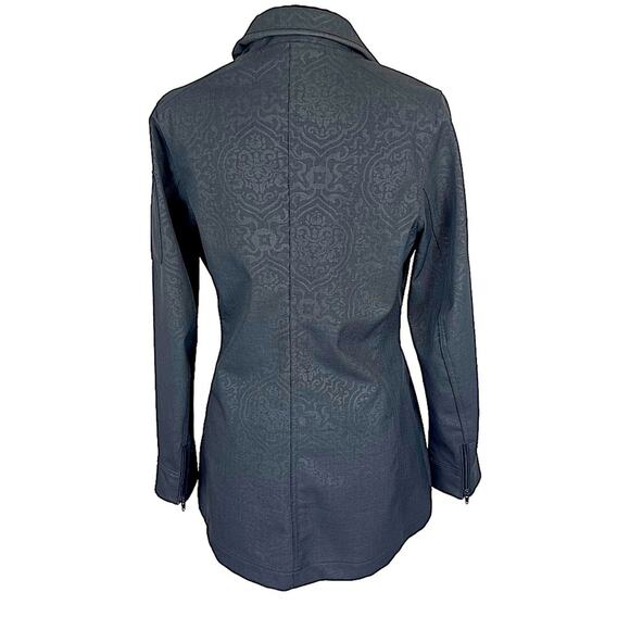Athleta Water Resistant Zip Front Jacket Damask Print Small - Picture 4 of 10